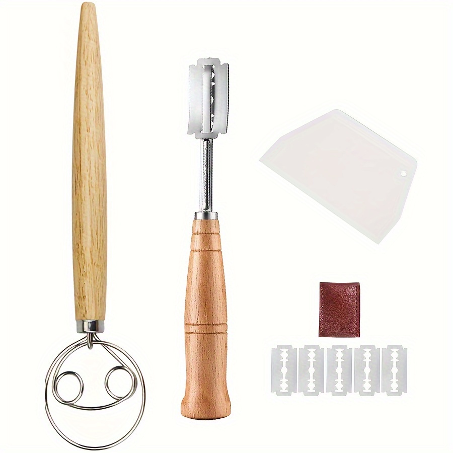 Danish Pancake Pan - Brood Lame Deense deeggarde Kit, deegschraper,