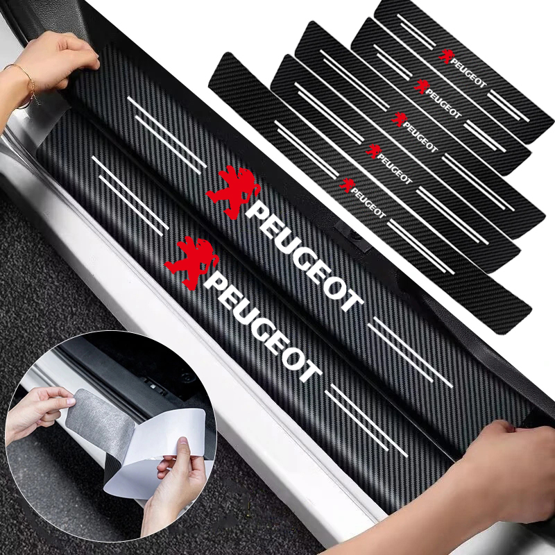 Crepe Pan Carbon - 1/4/5 Stuks Auto Instaplijsten Dorpel Decor
