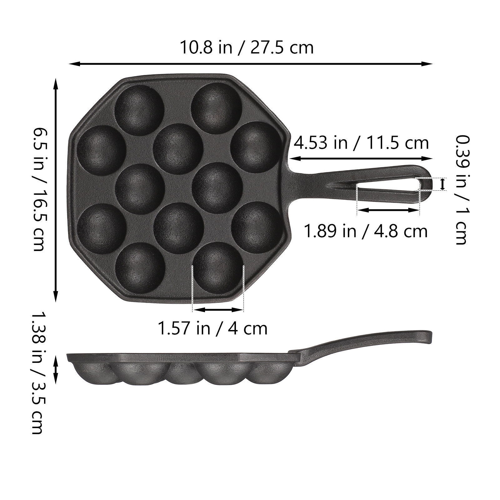 12 Molds Takoyaki Pan Gietijze - Takoyaki Grill Plate recensie en prijs