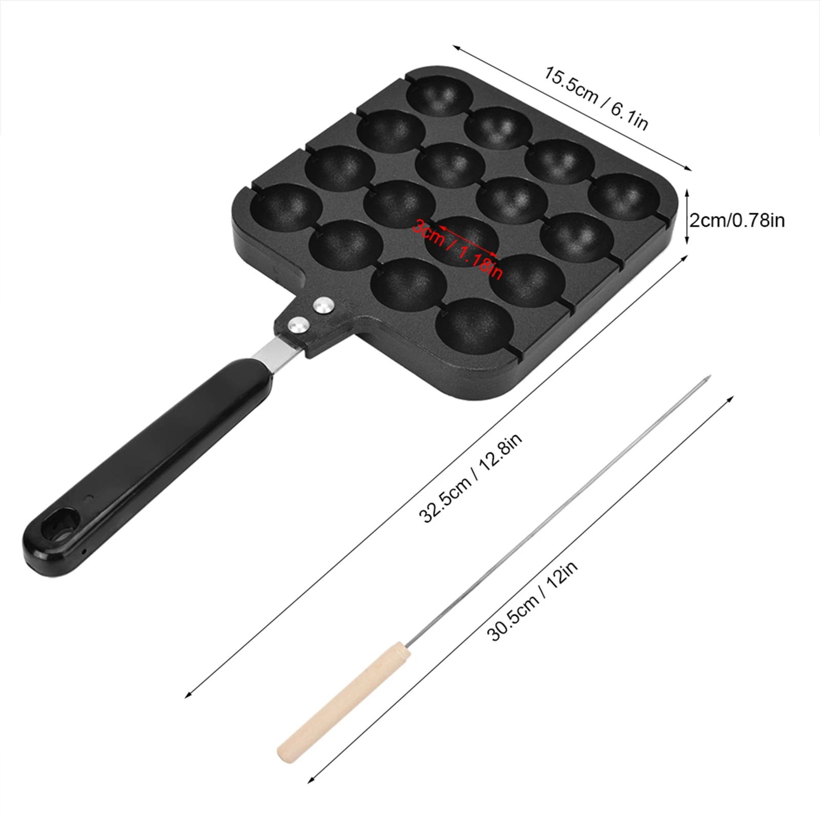 Antiaanbak Takoyaki Grillpan P - Takoyaki Grill Plate recensie en prijs